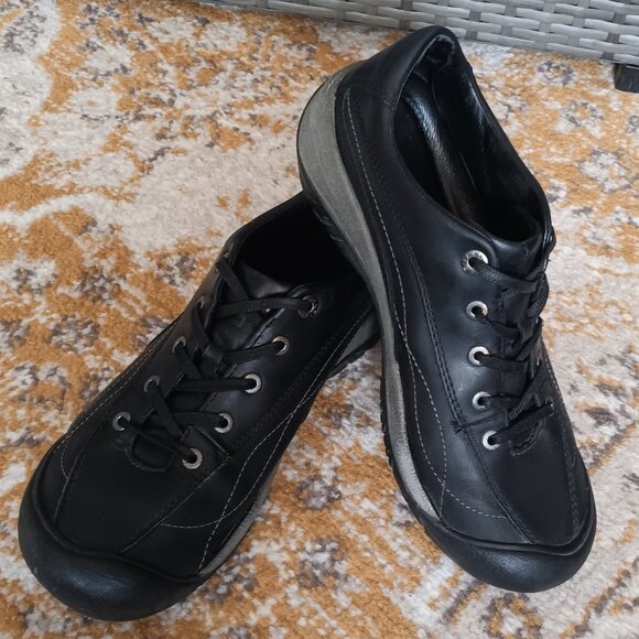 KEEN Presidio II Black Leather Sneaker Shoe - Picture 10 of 12